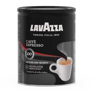 Caffe Espresso Tin-Lavazza Arabica medium roast ground coffee-Aromatic and fragrant espresso